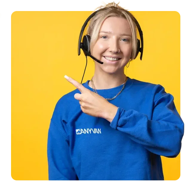 Image of an AnyVan customer services agent 