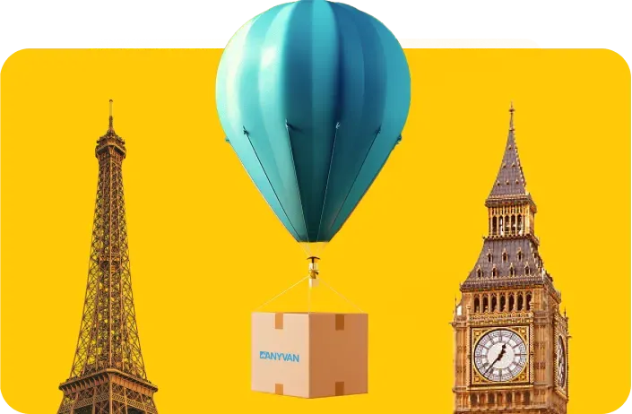 Image of european removal services in Rushden. Transporting home removals across europe