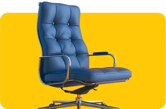 Office chair illustrating business, commercial and office removal services.