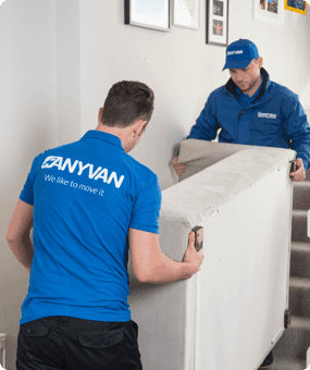 Furniture being loaded into an AnyVan removals van
